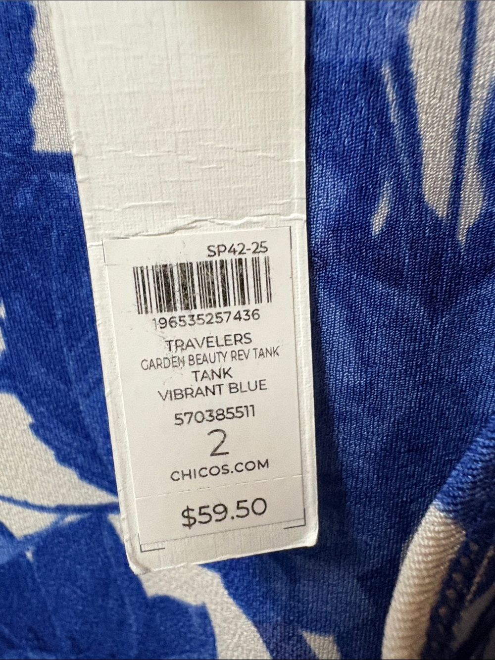 Chicos travelers sleeveless floral top - Picture 2 of 6
